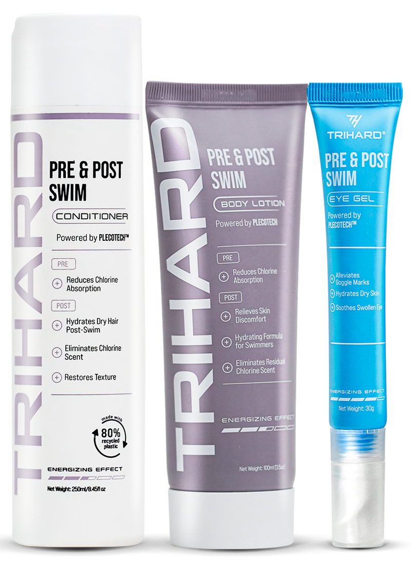 Pre & Post Swim Conditioner + Pre & Post Swim Body Lotion + Pre & Post Swim Eye Gel
