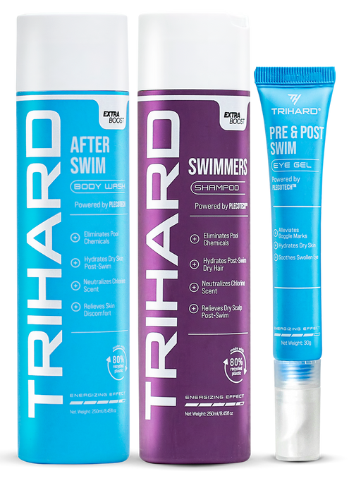 After-Swim Body Wash Extra Boost + Swimmers Shampoo Extra Boost + Pre & Post Swim Eye Gel