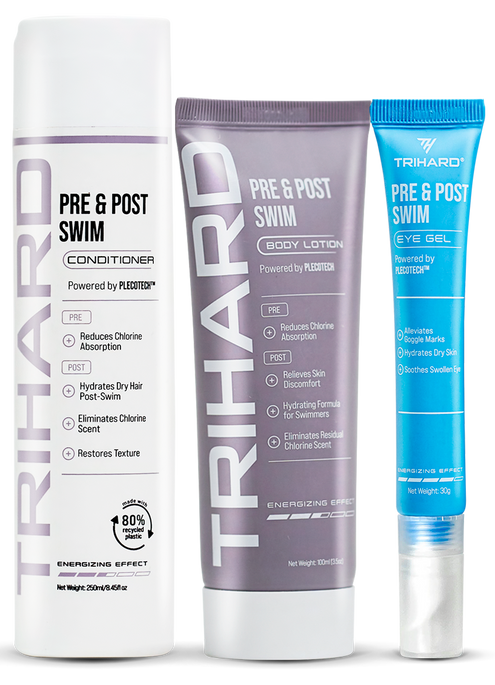 Pre & Post Swim Conditioner + Pre & Post Swim Body Lotion + Pre & Post Swim Eye Gel